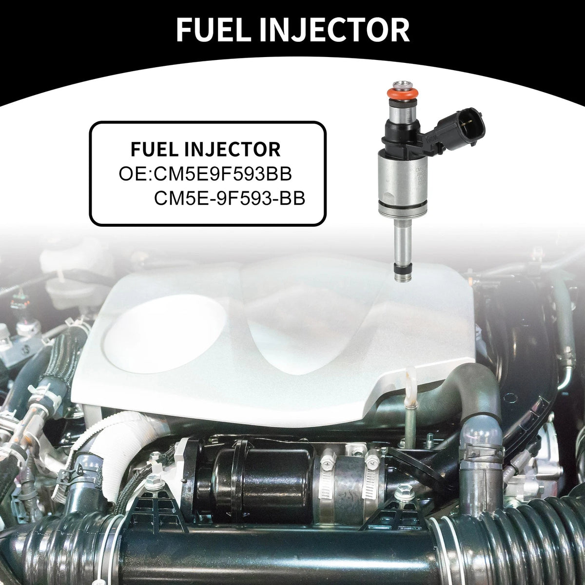 Fuel Injector No.CP9Z-9F593-B for Ford Focus (2012–2018) 2.0L