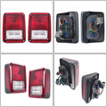 Pair Tail Lights for Jeep Wrangler (2007–2017) Left+Right Halogen Red