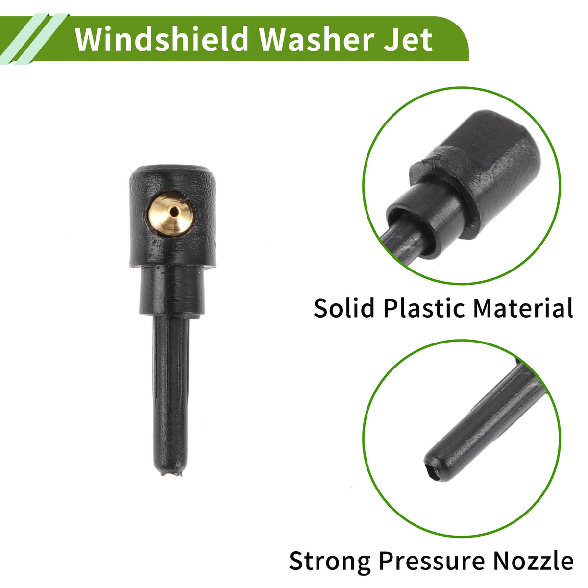 Windshield Washer Nozzle With Hose Connector for Audi A3 (2013–2020)