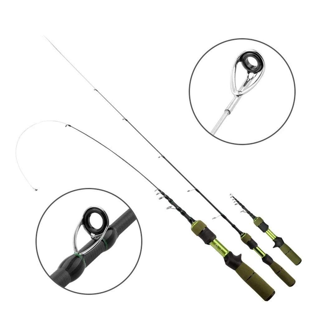 Telescopic Fishing Rod for Adjustable Design with Comfortable Grip Handle