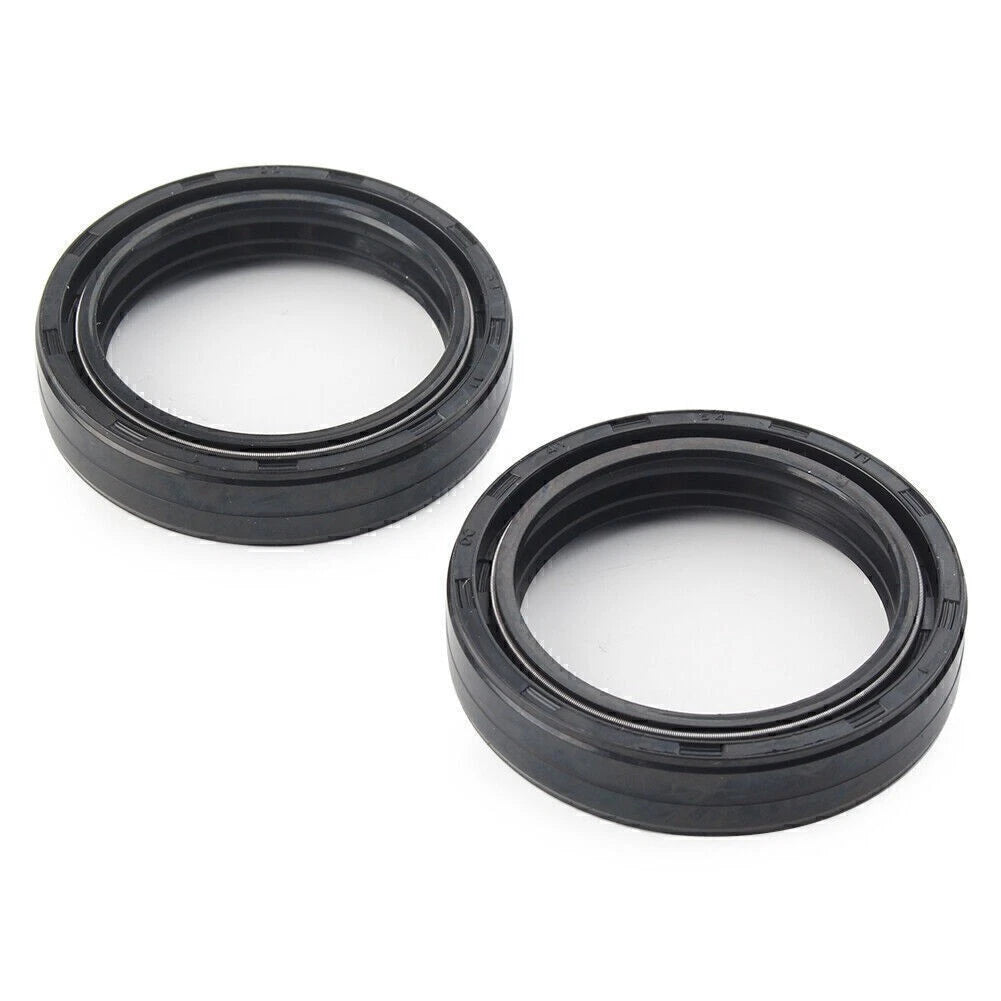 2X Front Fork Damper Shock Absorber Oil Seal for Motorcycle (43X54-11MM)