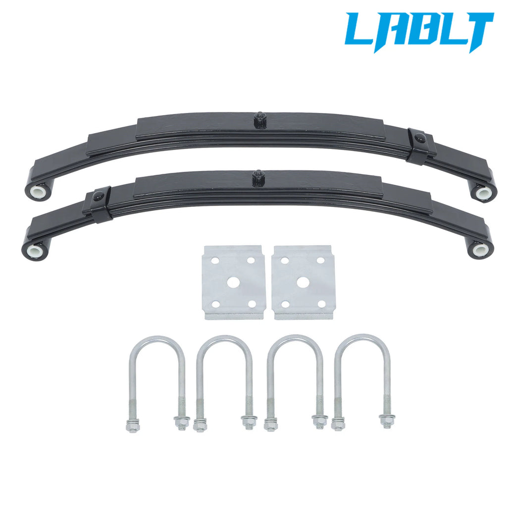 Single Trailer Axle Suspension Kit for LABLT (4000lb, 3 Leaf Spring)