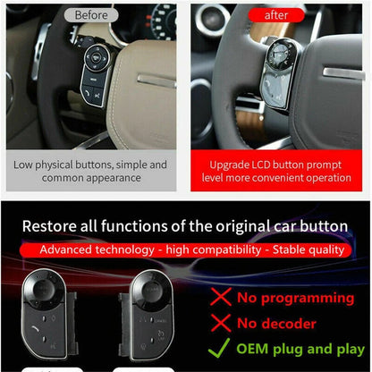 For 2014-2017 Land Rover Range Rover L405 L462 Steering Wheel Control Switch Set