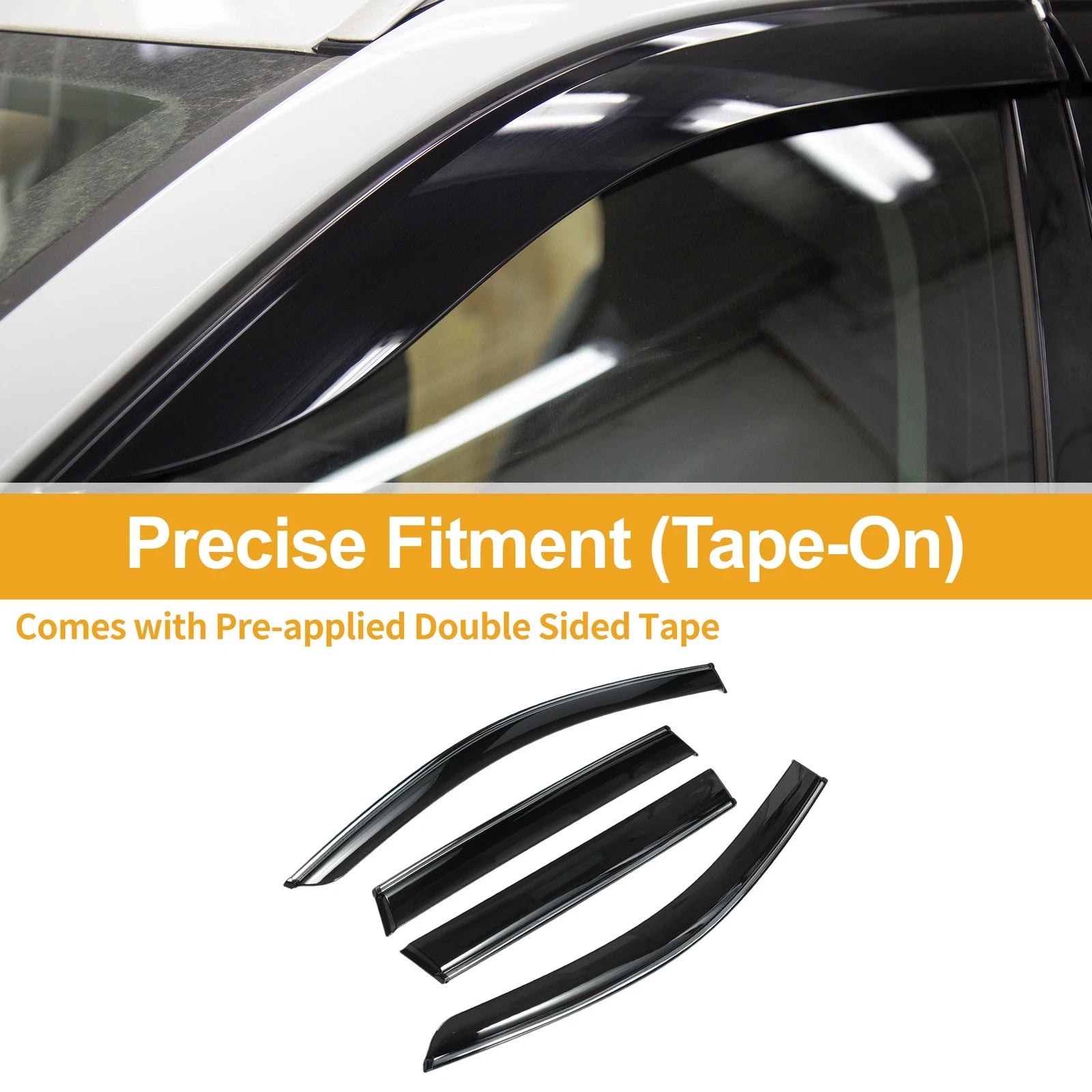 Window Deflectors Side Vent Visors 1 Set for Toyota Corolla Cross (2022–2024)