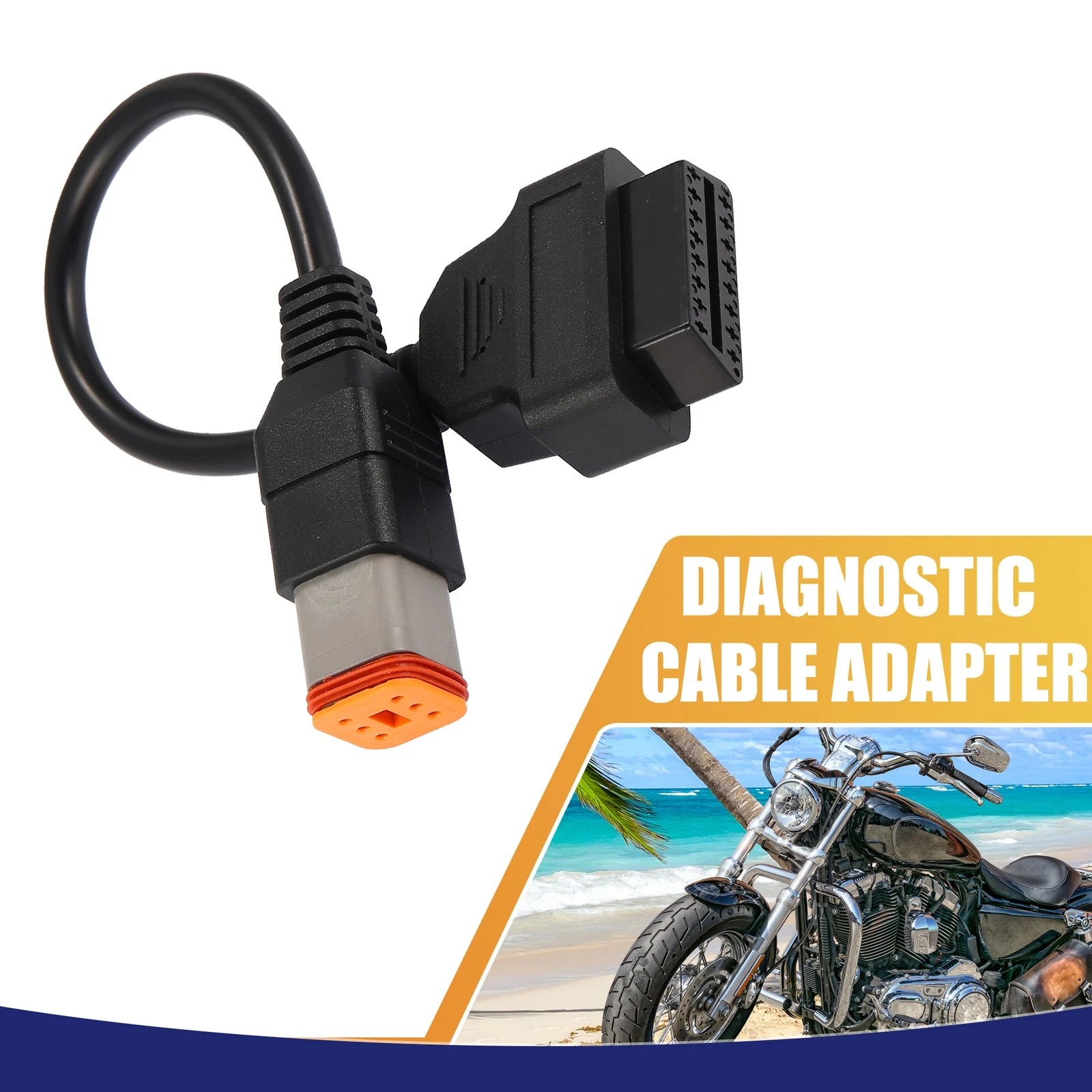 OBD2 Diagnostic Adapter Cable 6 Pin for Harley Davidson (Item of 1) (2011–2018)