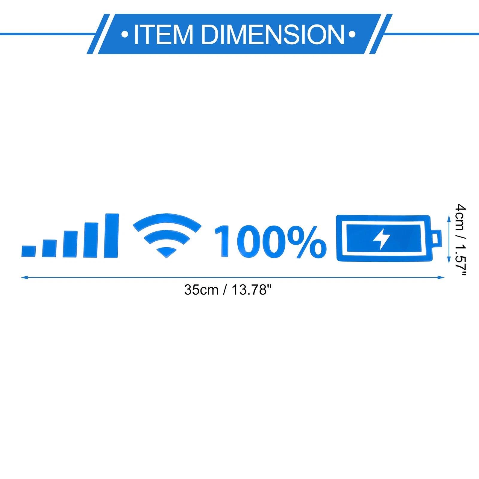 Reflective Bumper Decal for WiFi Signal (2010–2023)