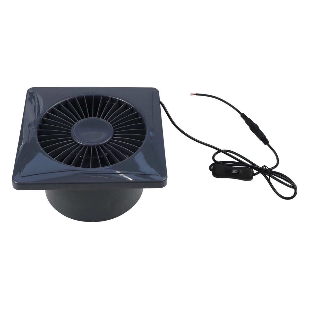 12V Solar Powered Exhaust Fan for Industrial Fans (Fireproof ABS)