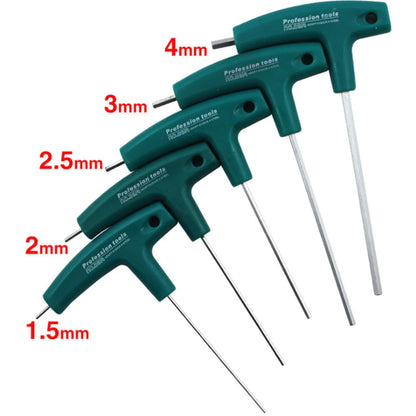 Assorted T-Handle Hex Allen Key Set for Automotive (1.5mm-10mm)