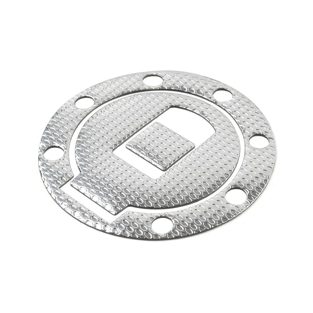 Fuel Tank Cap Cover Pad Sticker for Yamaha XJR400 (1997–2000) Silver
