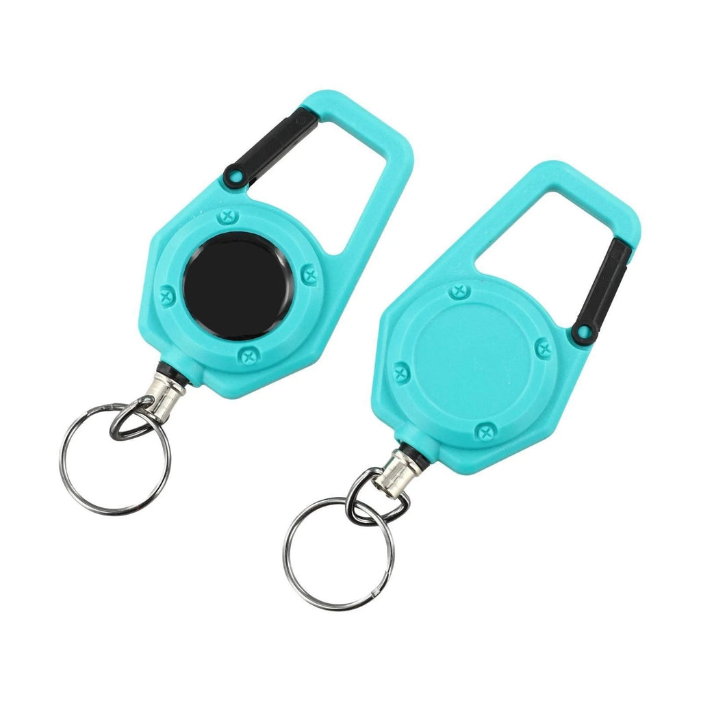 2X Elastic Pull Rope Keychain with Telescopic Buckle for Outdoor Activities