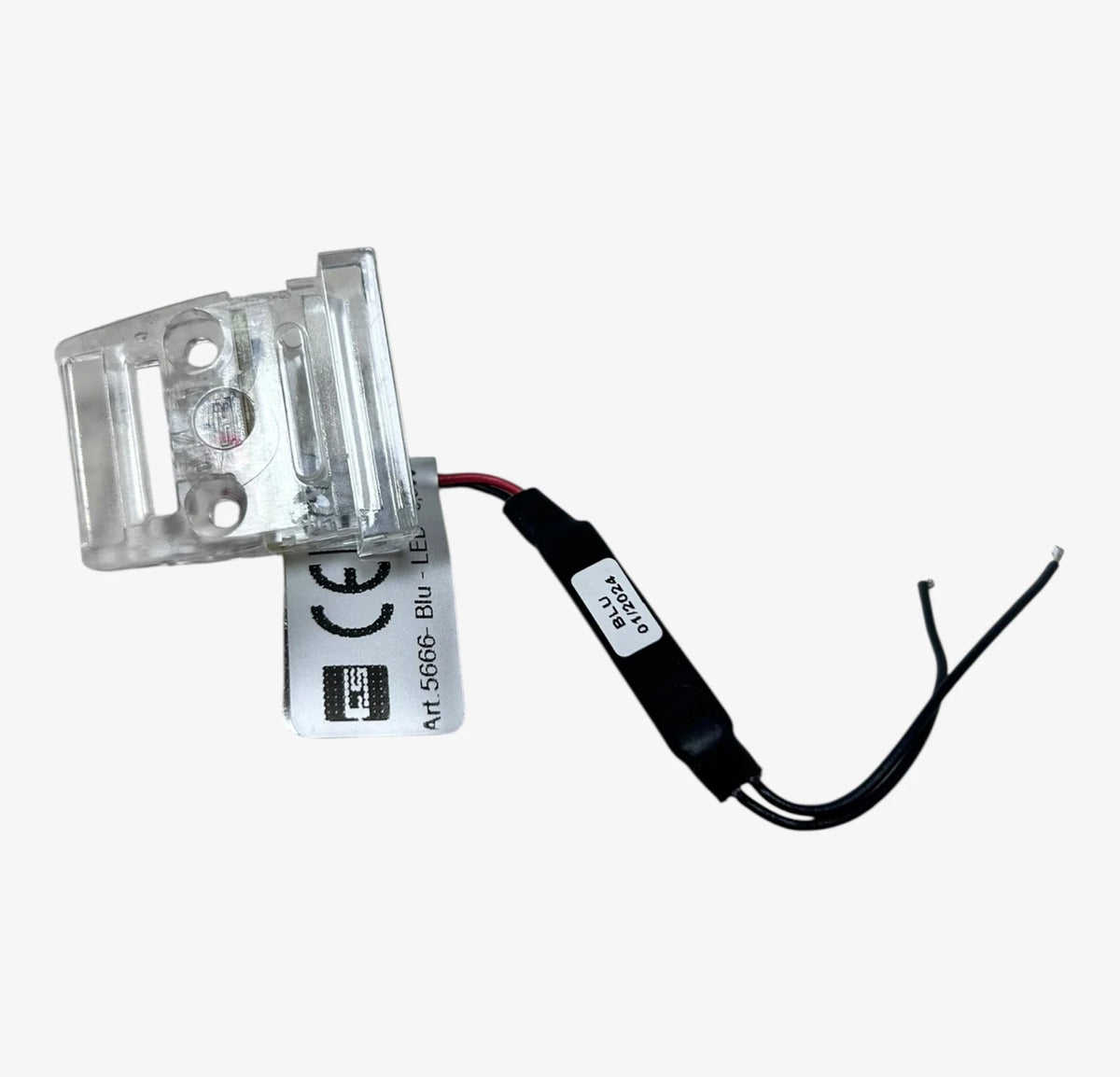 Chrome Blue LED Courtesy Light 0.5W for Foresti & Suardi 5666 (10–30V)