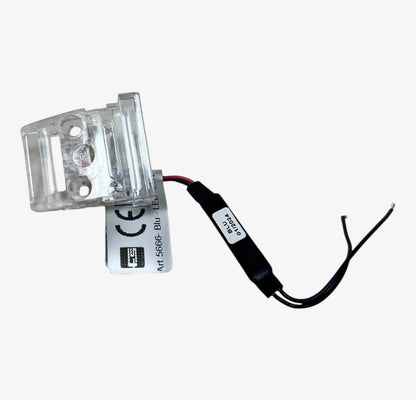 Chrome Blue LED Courtesy Light 0.5W for Foresti & Suardi 5666 (10–30V)
