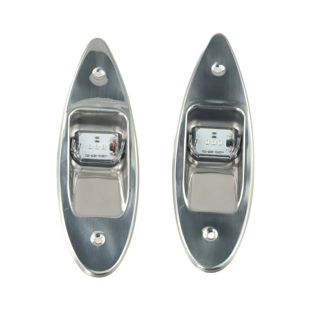 2X LED Navigation Side-Tear Drop Lights for Boat (IP66)
