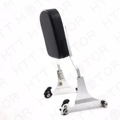 Flame Detachable Backrest Sissy Bar Chrome for Harley FXST FXSTB FXSTS (2000–Present)