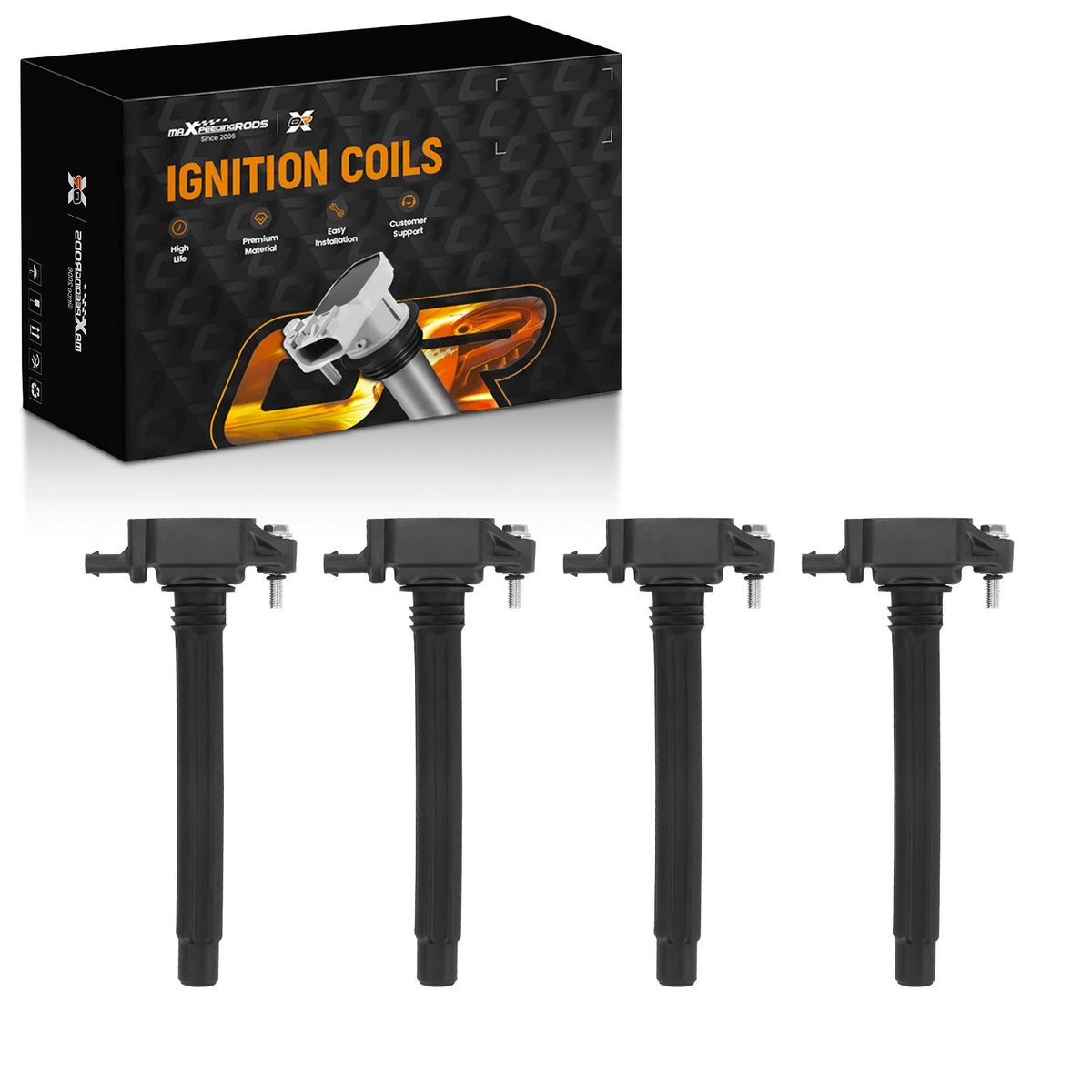 4X Ignition Coil for Dodge Dart Jeep Cherokee Compass Ram ProMaster City (2013–2020)