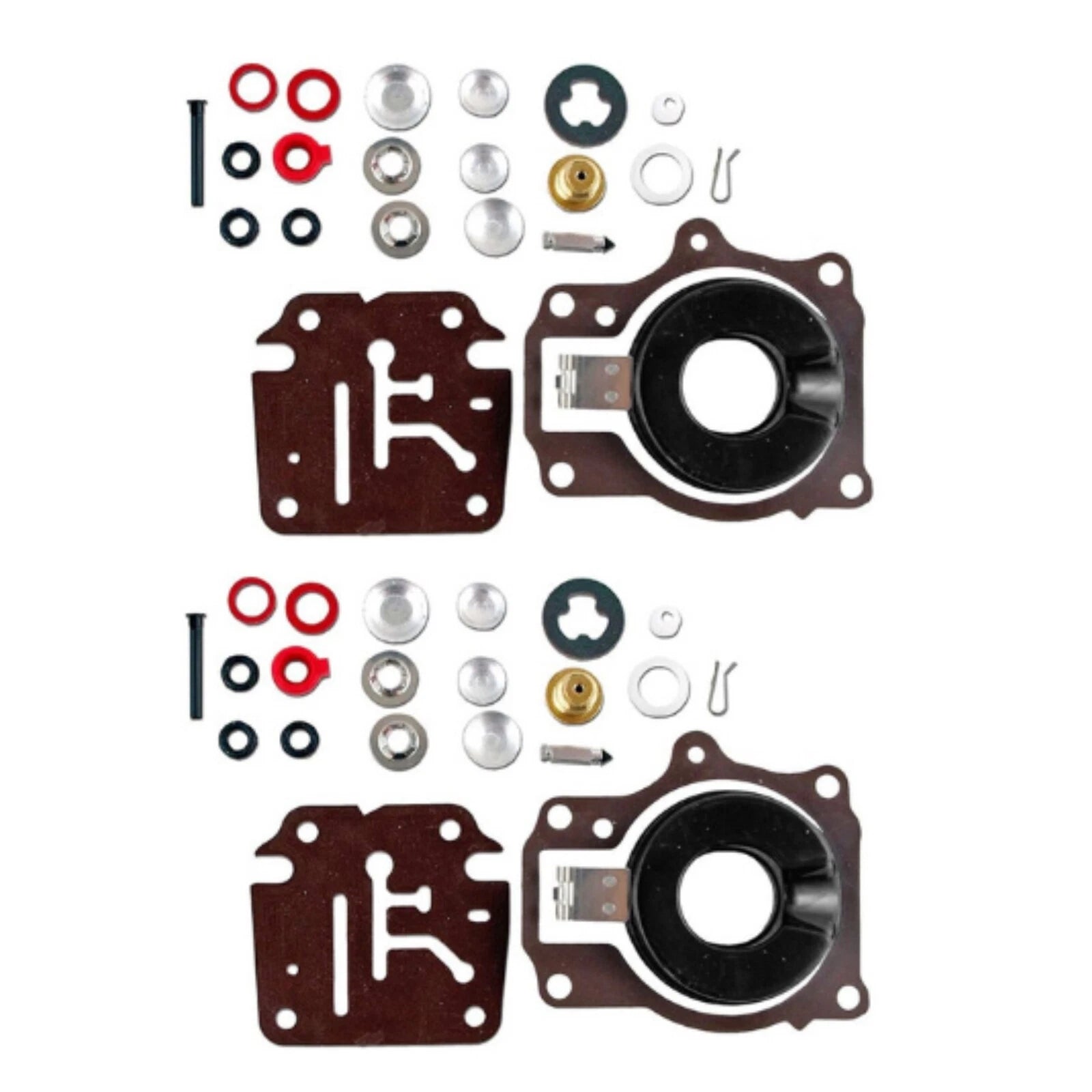 2X Carburetor Rebuild Repair Kit with Float for Johnson Evinrude 40-48 HP