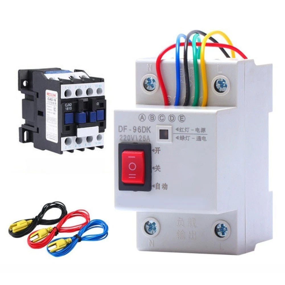 Water Pump Controller 220V 25A with Probe and 18A Contactor for Water Systems