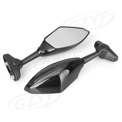 Rearview Side Mirrors with LED Turn Signal for Daytona 675R (2013–2016)