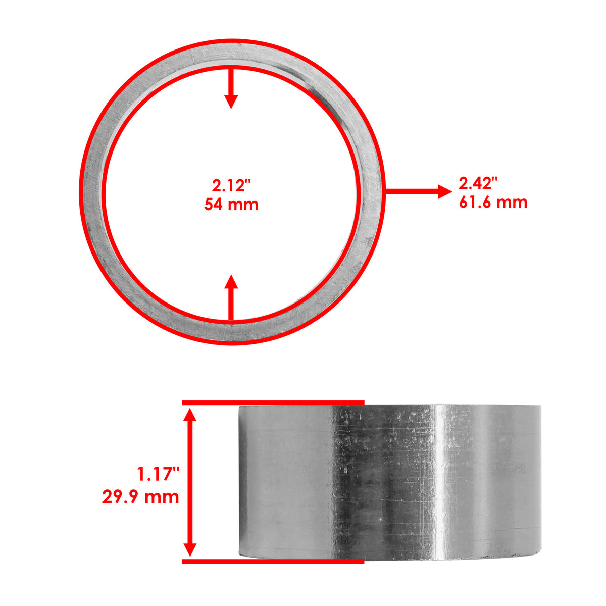 Exhaust Gasket Set Replacement for Kawasaki Ninja ZX-6R ZX636 (2016–2019)