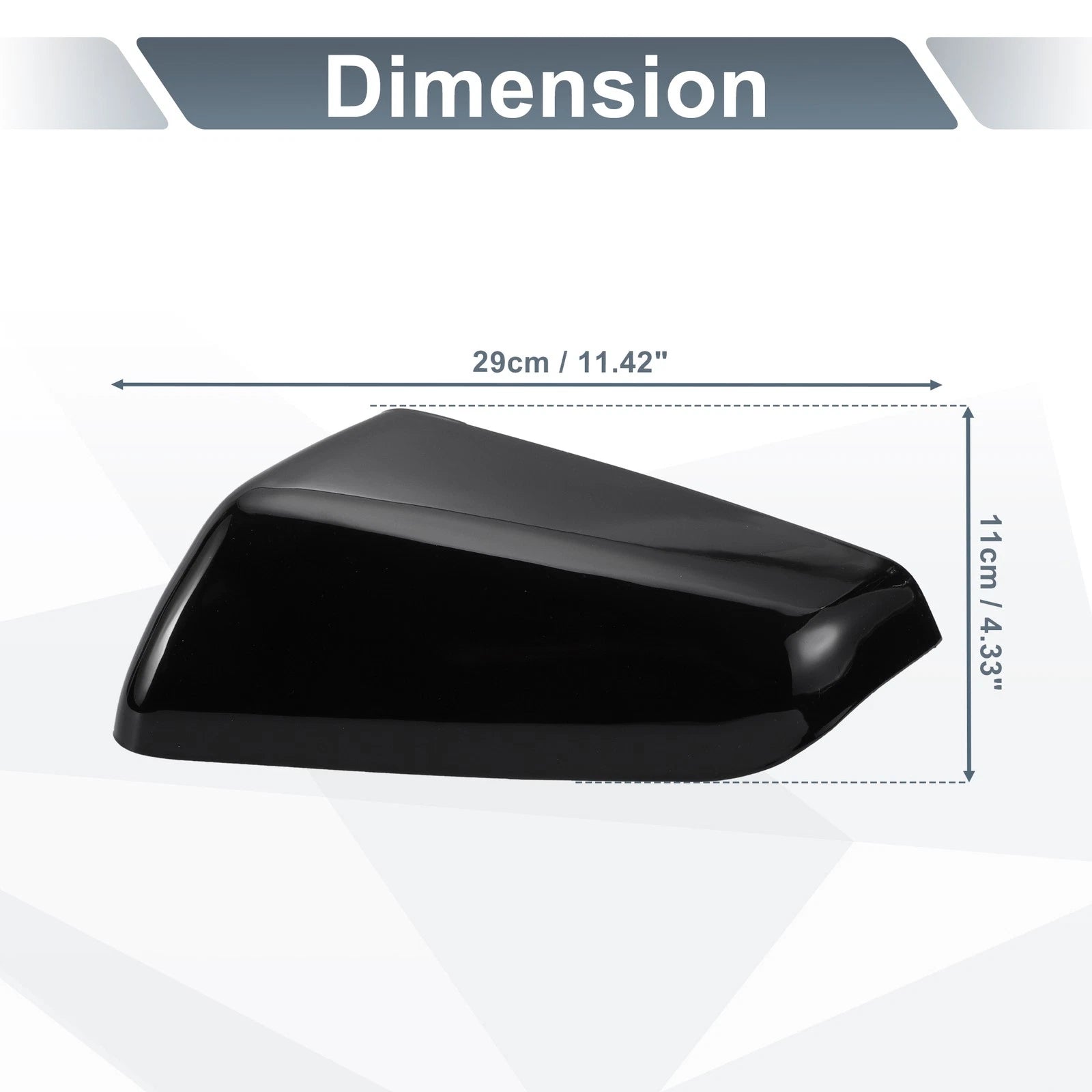 Left Side Rearview Mirror Cover Cap Gloss Black for Chevy Equinox for GMC (2011–2017)