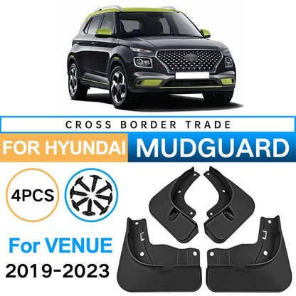 Set of 4 Mudguards for Hyundai Venue (2019–2023)