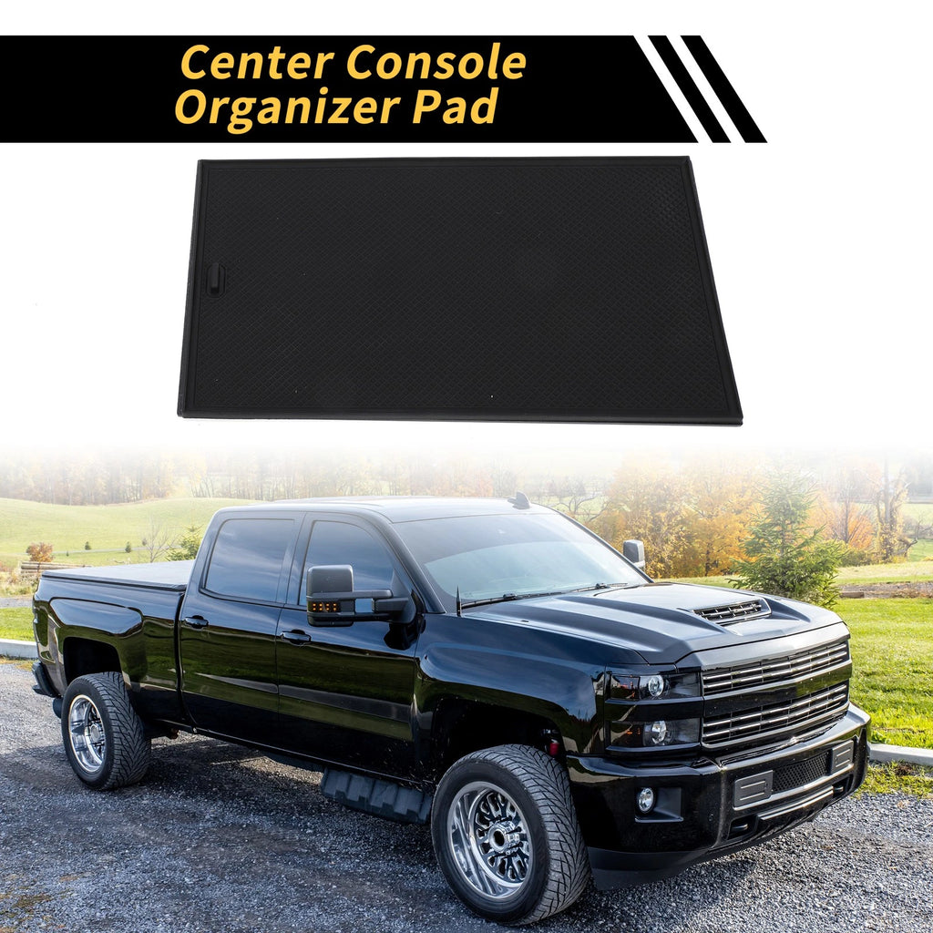 Center Console Organizer Pad Replacement for Chevy Silverado 1500 Black (2014–2019)