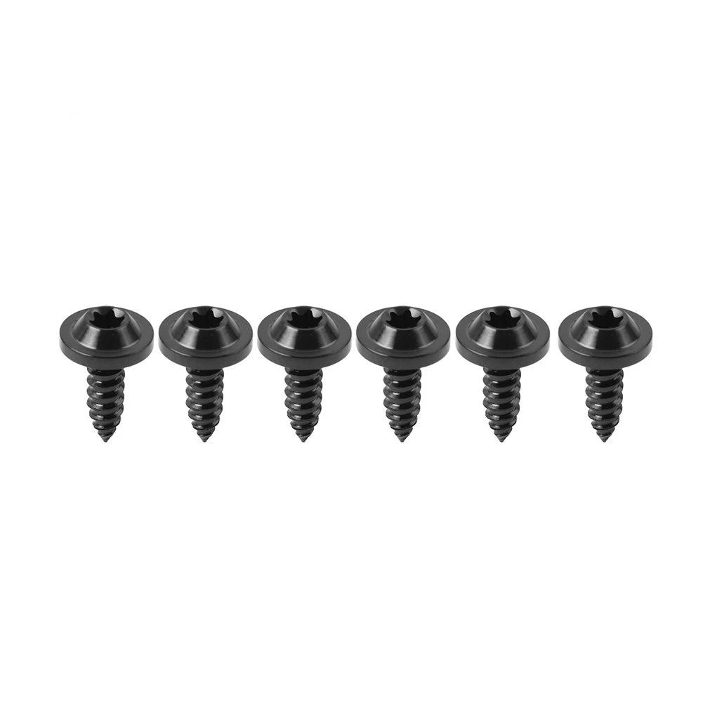 Set of 6 Titanium M5x15mm Torx Head Self Tapping Screws Fasteners