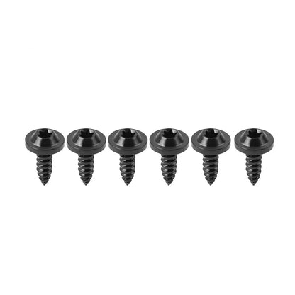 Set of 6 Titanium M5x15mm Torx Head Self Tapping Screws Fasteners