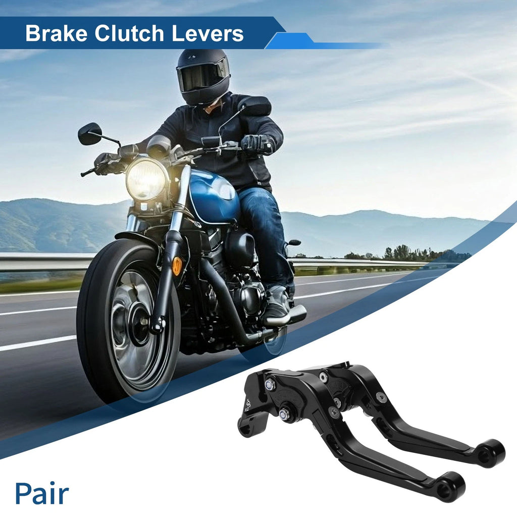 Short/Long Brake Clutch Levers for Aprilia RS660 (2020–2025) 1 Pair Solid Black