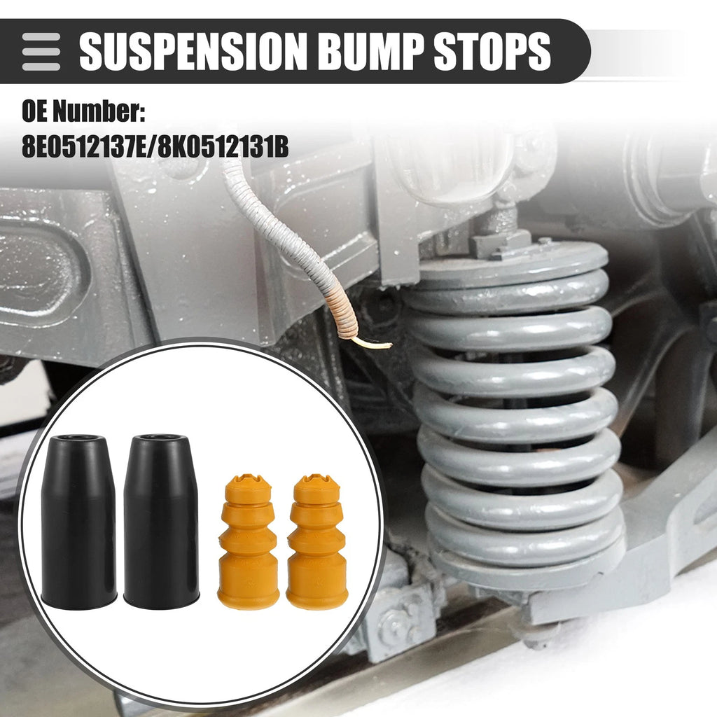2 Set Rear Suspension Bump Stop Shock Absorber Strut Boot Kit for Audi A4 (2005–2015)