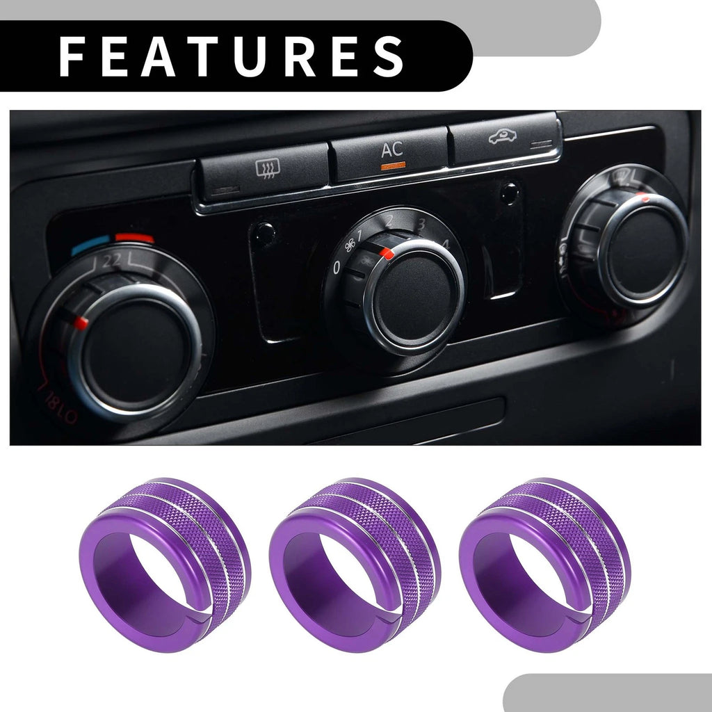 AC Heat Temp Climate Switch Knob Cover Rear for Dodge Durango (2011–2020)