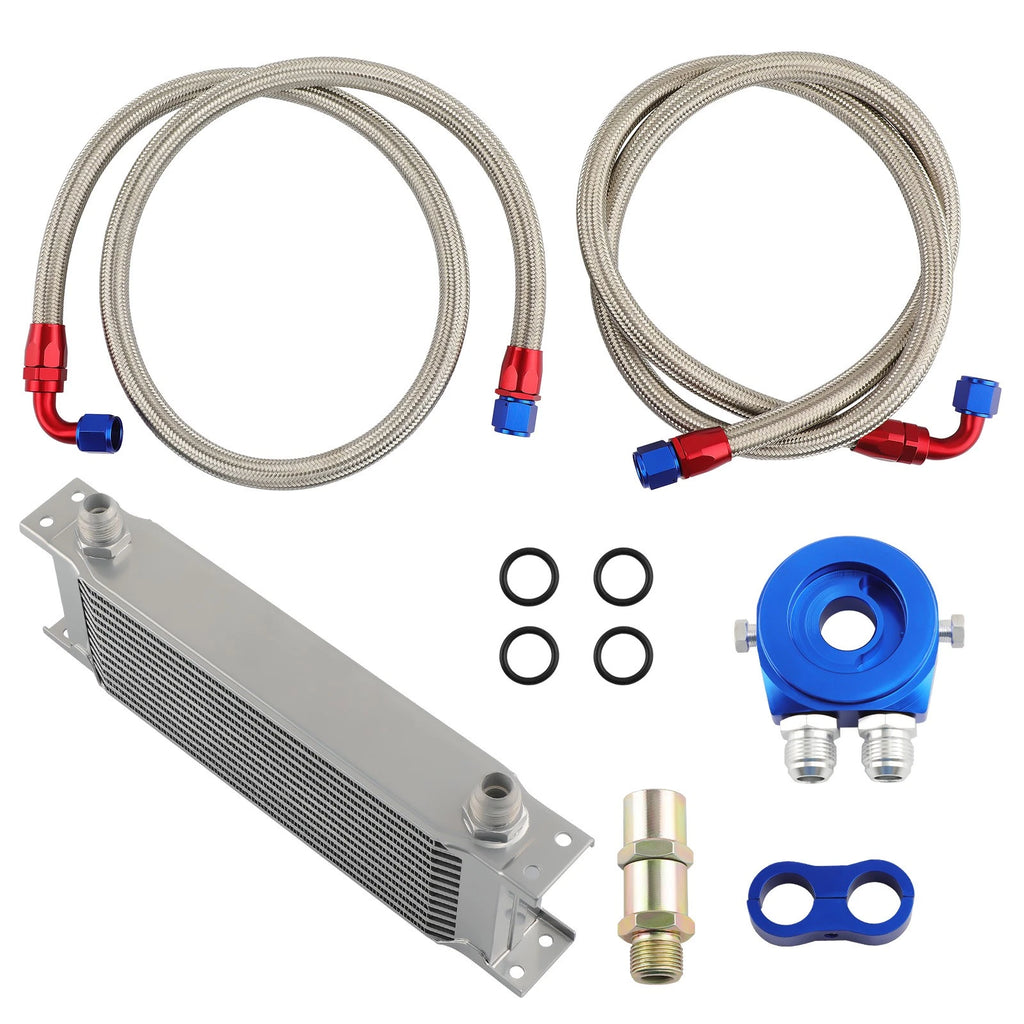 Oil Cooler + Filter Relocation Kit for Universal 13 Row AN-10 (Universal)