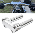 6" Handlebar Riser Flat Top Clamp For Harley Road Glide King Dyna Softail Chrome