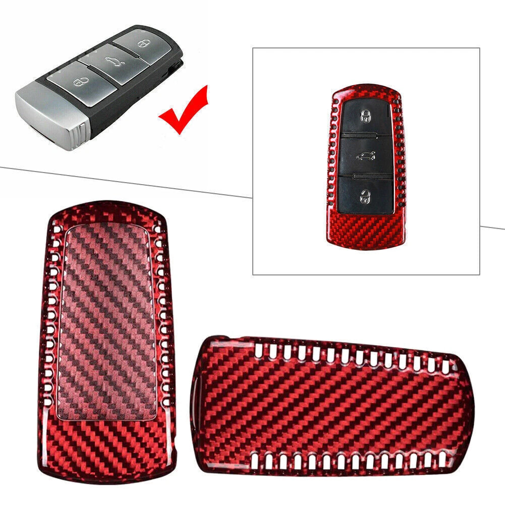 Carbon Fiber Key Shell Cover for VW CC, Passat B6 (2009–2012)