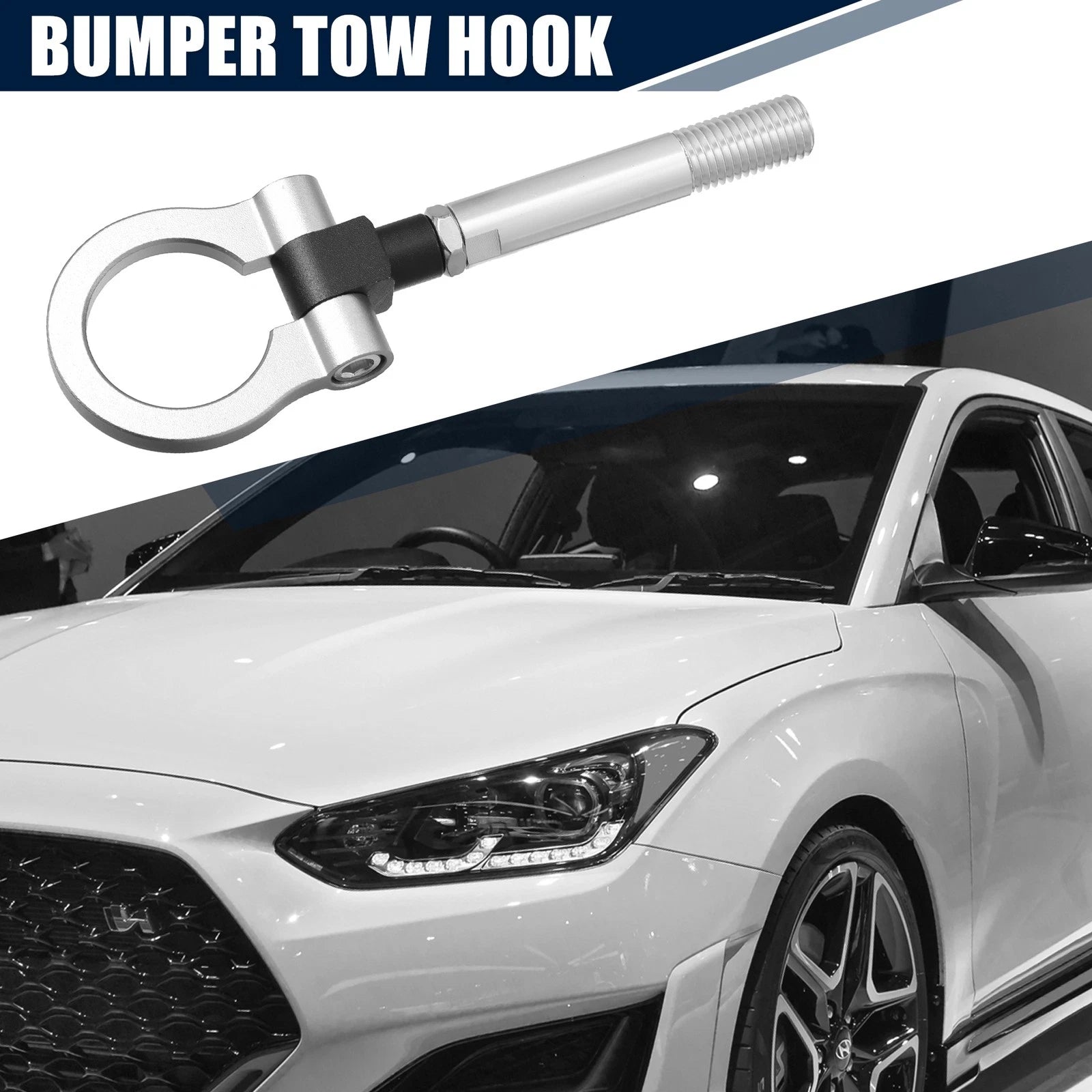 Front Rear Bumper Tow Hook Screw Replacement for Hyundai Veloster (2012–2017)