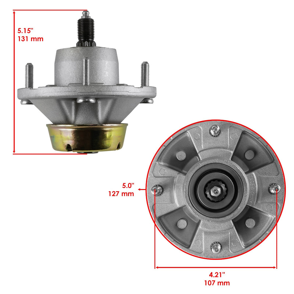 Deck Spindle Pulley and Blade for John Deere Z435 EZtrak 48 54 (2015–2015)