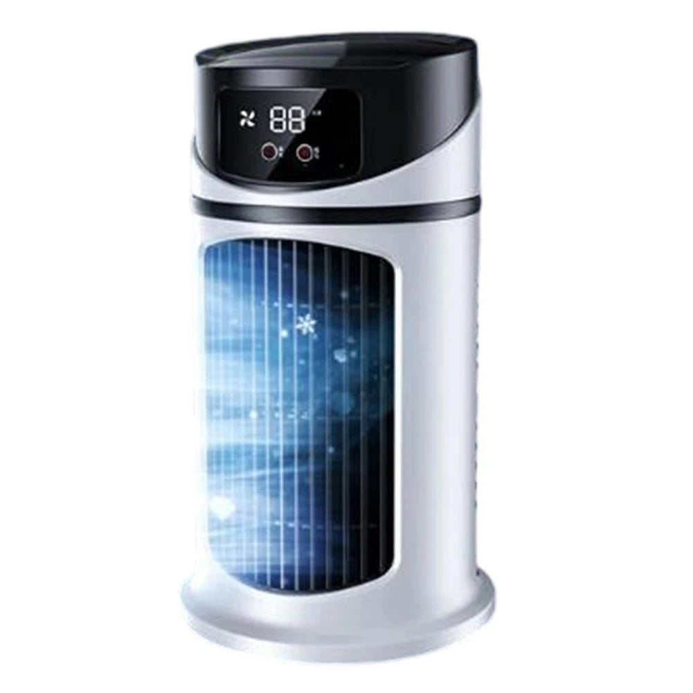 USB Rechargeable Misting Fan 6 Speeds Compact Air Cooler (24.5x15.5x15.5cm)