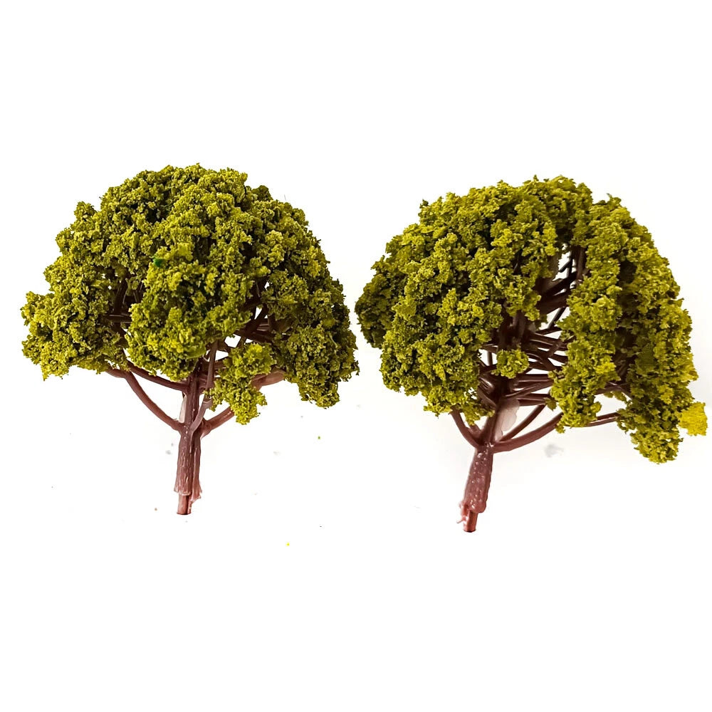 12pcs 2.36" Model Trees for Railroad Diorama Scenery Layout