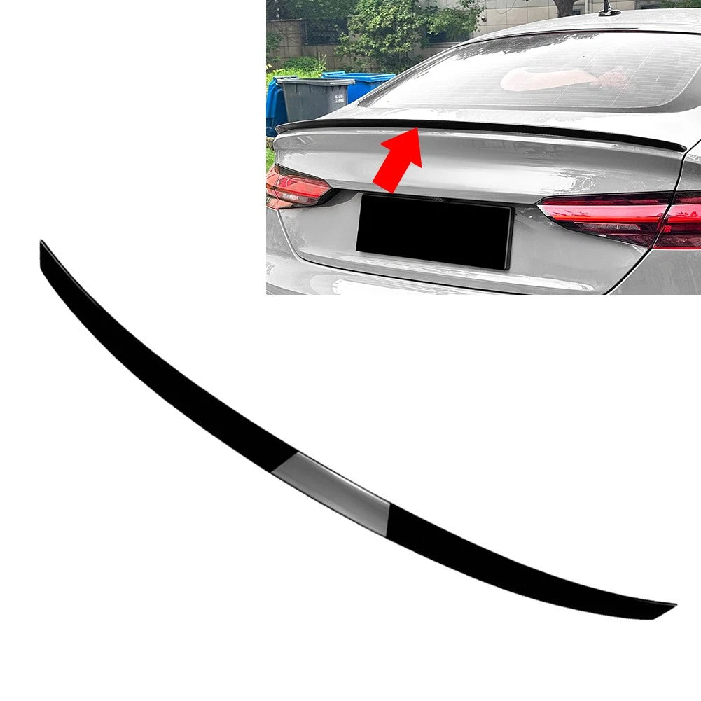 Rear Trunk Spoiler Wing for Audi A5 F5 Sportback 2017–2024, Glossy Black