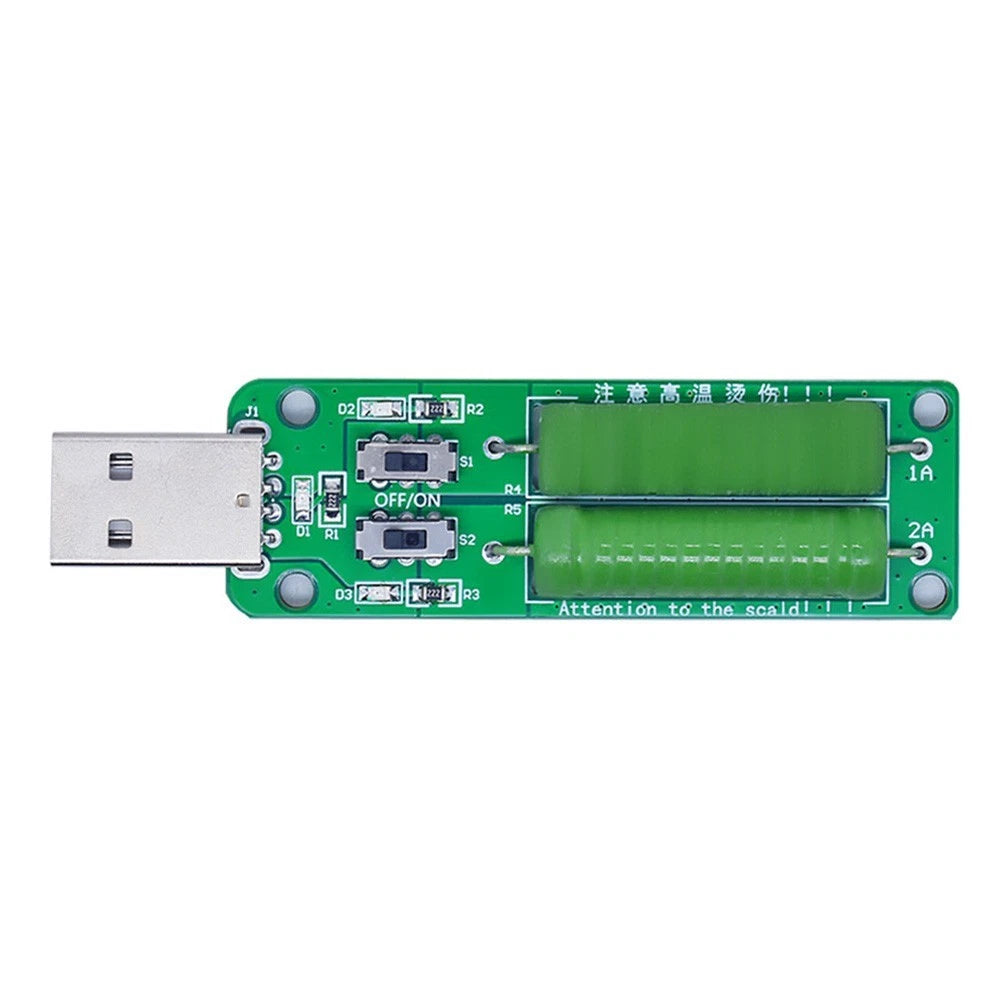 USB 5V Resistor Load Switch with 1A 2A 3A Current Adjustment