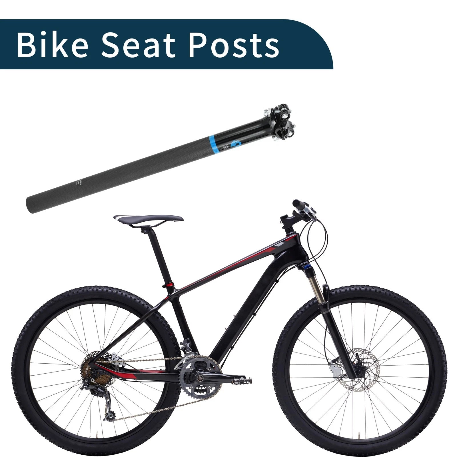 Bike Seat Post 30.8mm Replacement for Universal Fit (2000–2025)