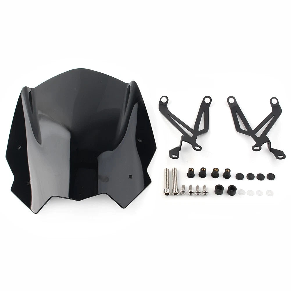 ABS Black Windshield for BMW G310R (2017–2018) Wel-65YF782-1