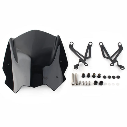 ABS Black Windshield for BMW G310R (2017–2018) Wel-65YF782-1