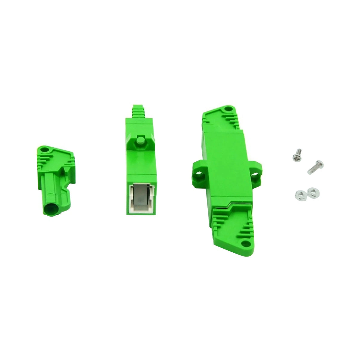 2X E2000/APC Fiber Adapter Connector for Simplex Optical Fiber Coupler