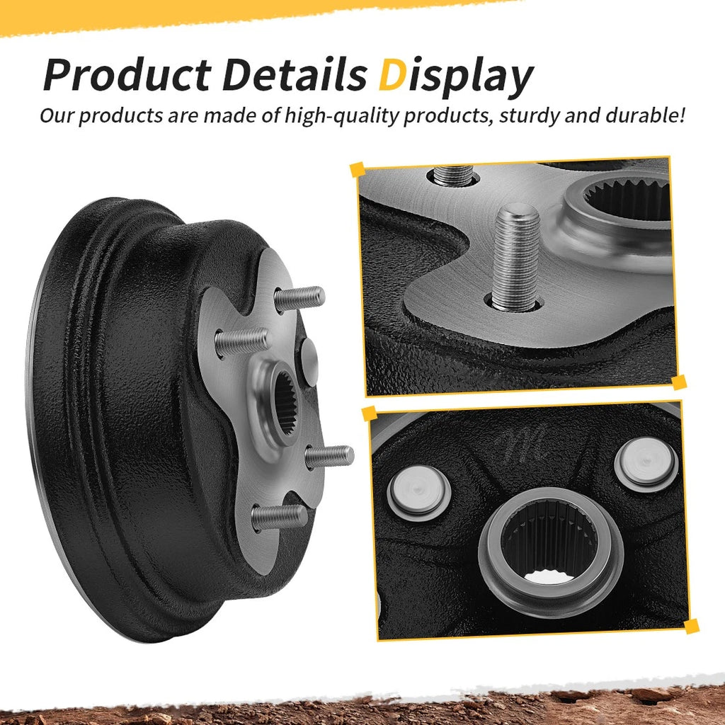 Rear Brake Drum Plate Cover Shoes Kit for Yamaha Timberwolf 250 (1994–2000)