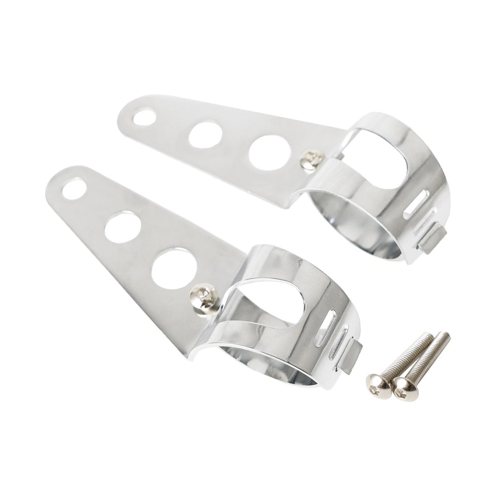 Chrome Headlight Bracket for Universal Fit (43-50mm) T9