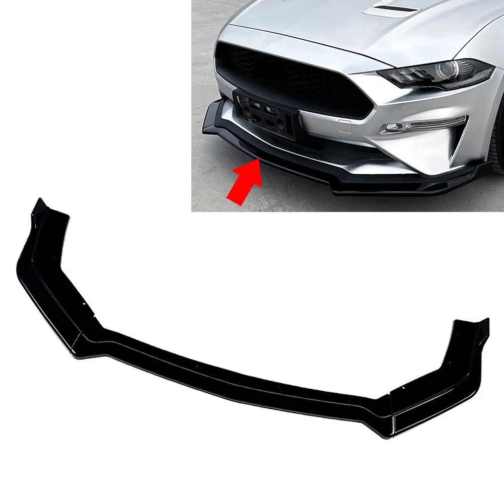 Front Bumper Lip Spoiler Splitter for Ford Mustang (2018–2023)