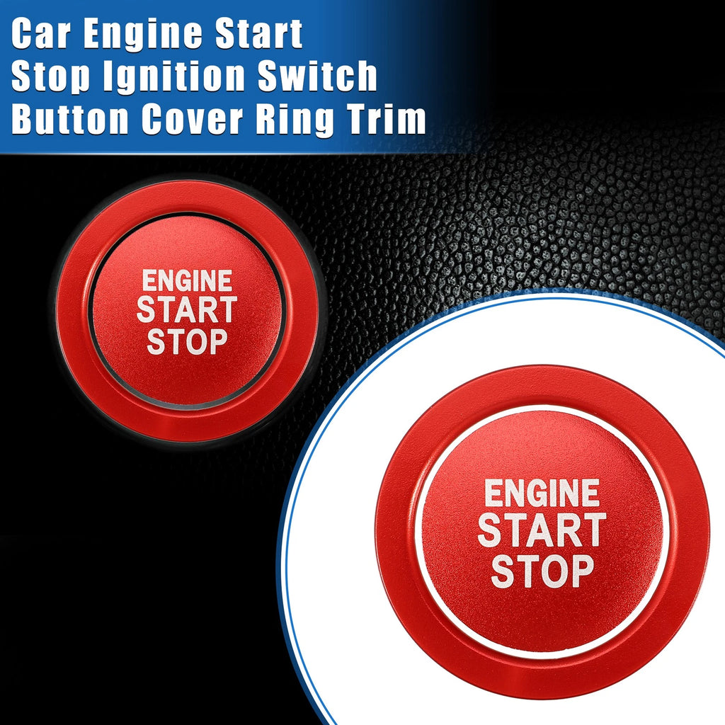 Engine Start Stop Button Cover Ring Kit for Toyota Highlander (2020–2022)