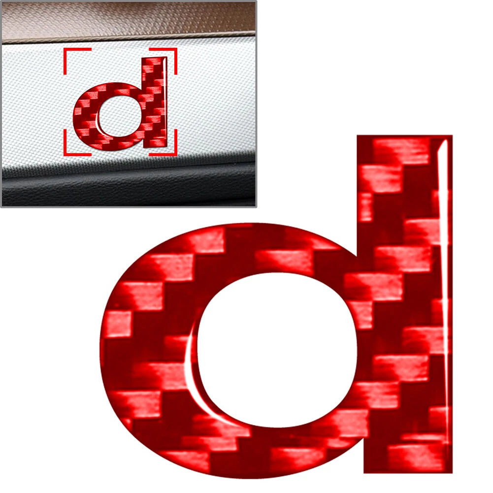 Lowercase Letter D Decal Sticker for Window Door Wall Emblem
