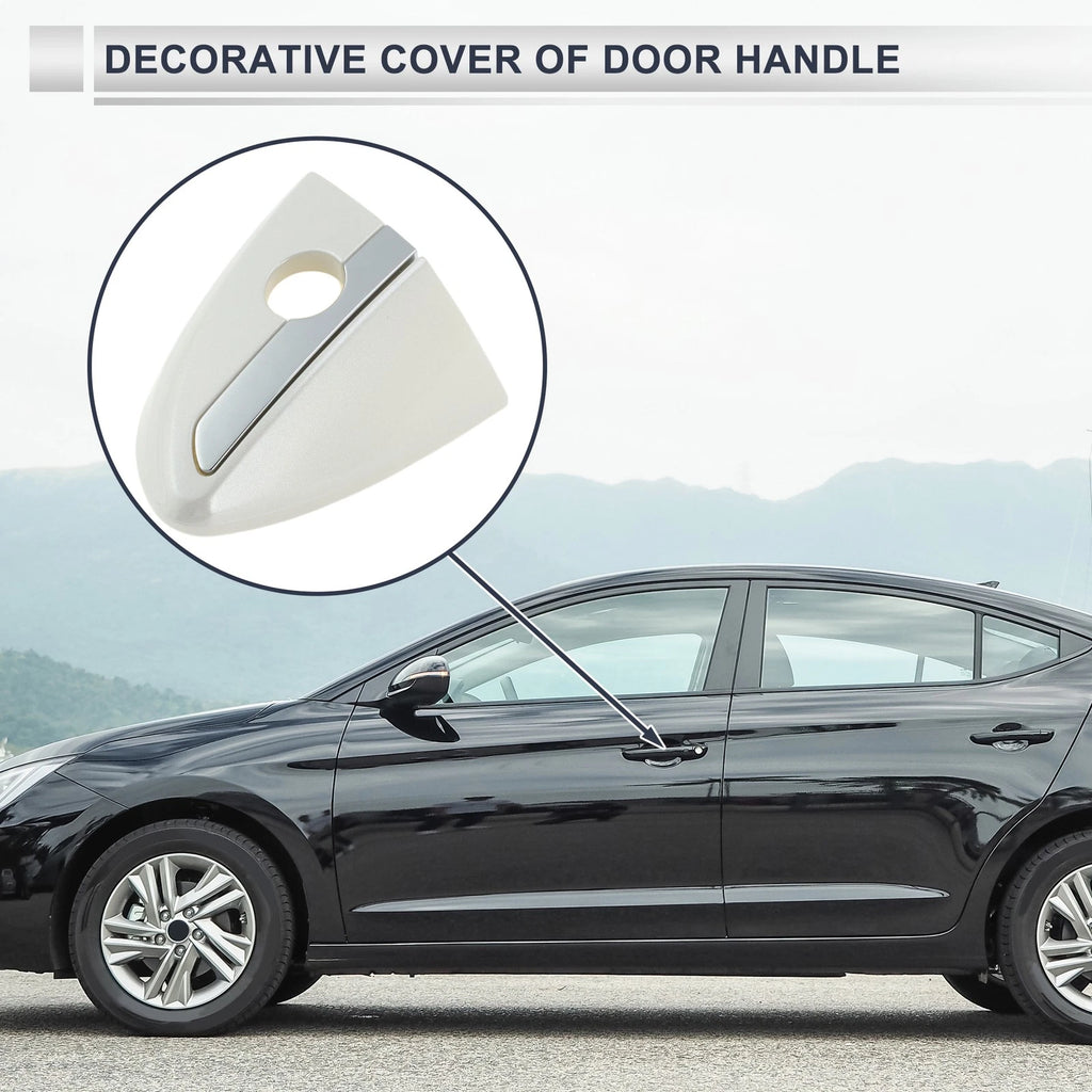 Front Left Door Handle Lock Cylinder Cover Set for Toyota Corolla (2014–2018)